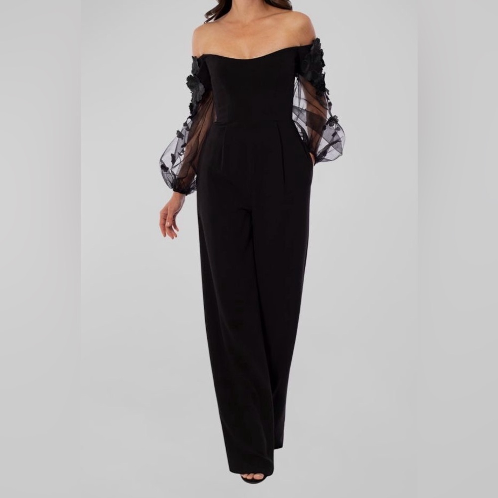 Elegant Black Off-Shoulder Jumpsuit Helsi